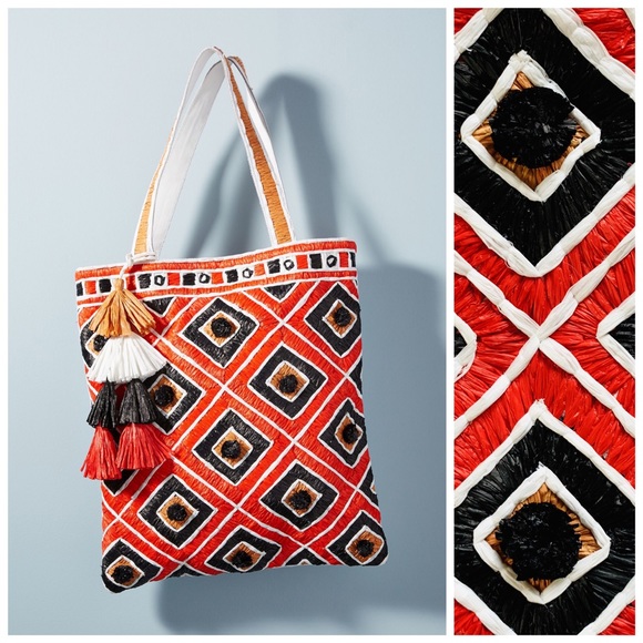 Anthropologie Handbags - Anthropologie | Tamati Straw Summer Beach Tote